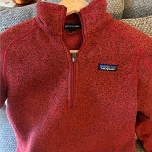 Patagonia Maroon Half-Zip Fleece